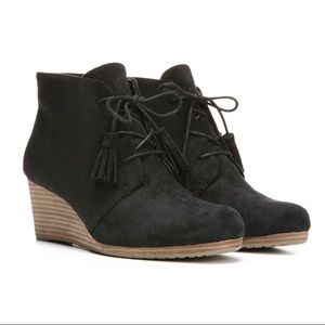 dr scholl's parler wedge bootie